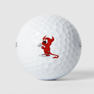 Devil Red Demon Cartoon Satan Evil Hell Heat Golfball