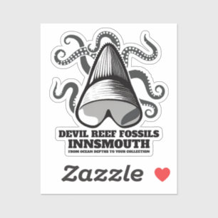 Devil Reef Shark Teeth Trader Innsmouth Aufkleber
