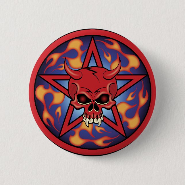 Devil Skull Button (Vorderseite)
