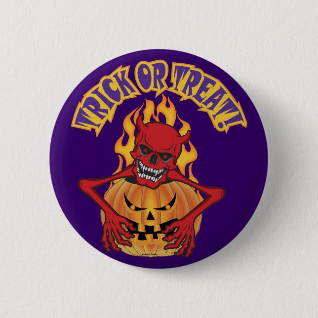 Devil Skull Button (Vorderseite)