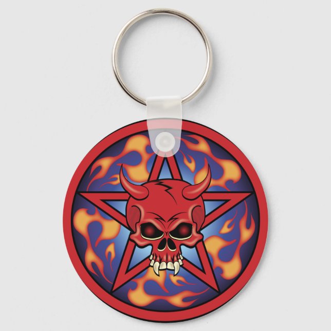 Devil Skull Schlüsselanhänger (Vorderseite)