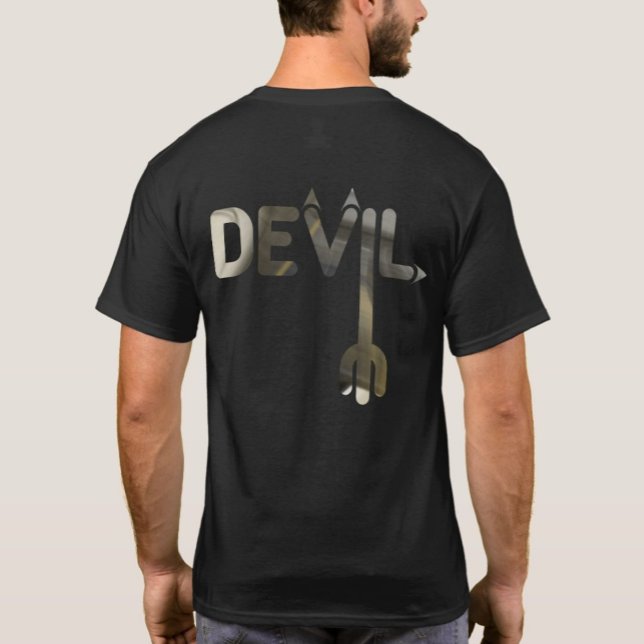 DEVIL T - Shirt Trend Abstrakt Art Schwarz-weiß (Von Creator hochgeladen)