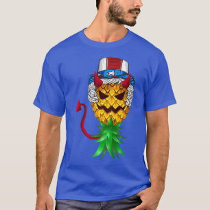 Devil Uncle Sam Hat Upside Down Ananas 4. J T-Shirt