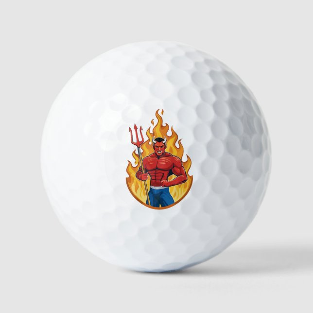 Devil with trident golfball (Vorderseite)