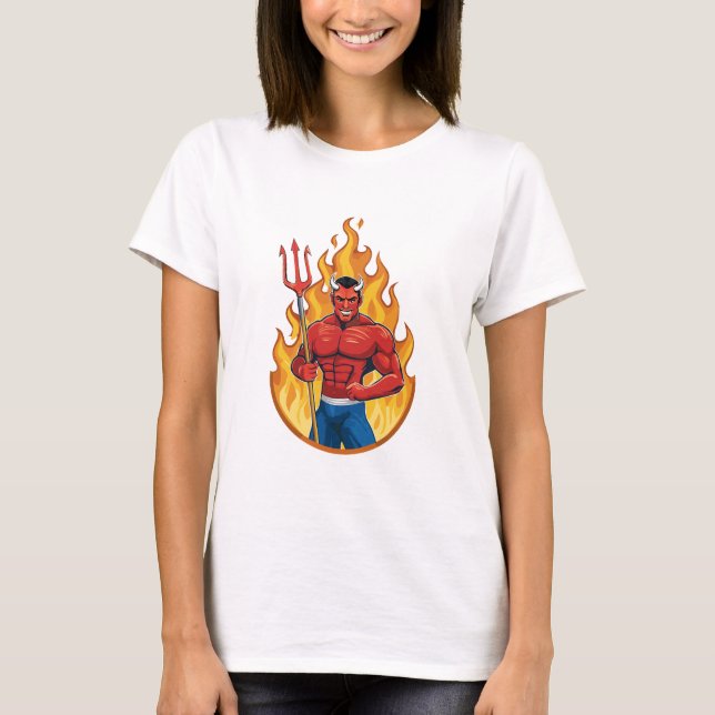 Devil with trident T-Shirt (Vorderseite)