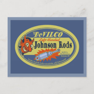 DeVILCO Links-handed Johnsons Postkarte