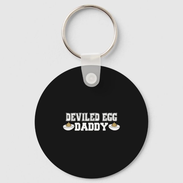 Deviled Egg Daddy - Funny Erntedank Deviled Egg Schlüsselanhänger (Vorderseite)