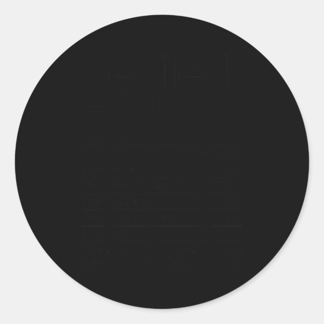 Deviled Eggs Nutrition Facts Funny Thanksgiving Ch Runder Aufkleber (Vorderseite)