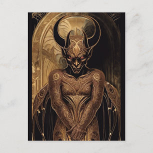Devilish Demon Art Postkarte