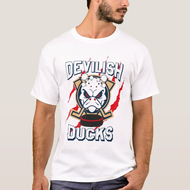 Devilish Ducks Mighty Ducks Baseball T-Shirt (Vorderseite)