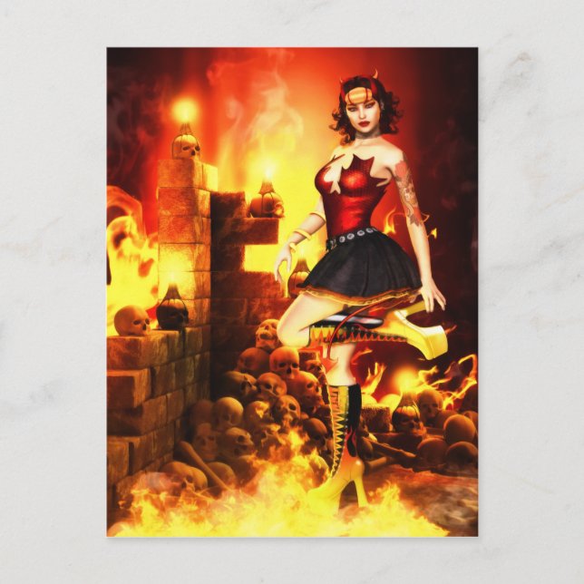 Devilish Glamour Postcard Postkarte (Vorderseite)