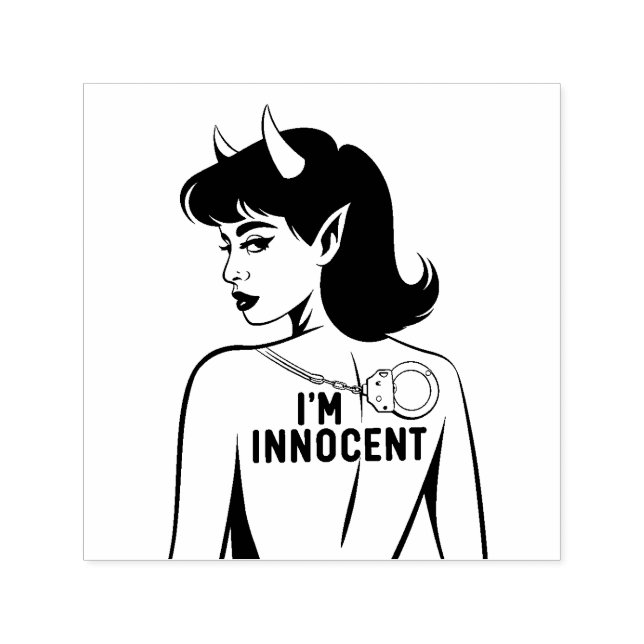 Devilish Innocent Woman Permastempel (Design)