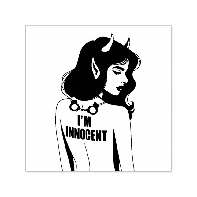 Devilish Innocent Woman Permastempel (Design)