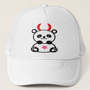 ♫ ♥ Devilish Niedlich Baby-Panda Trucker Hat darüb Truckerkappe