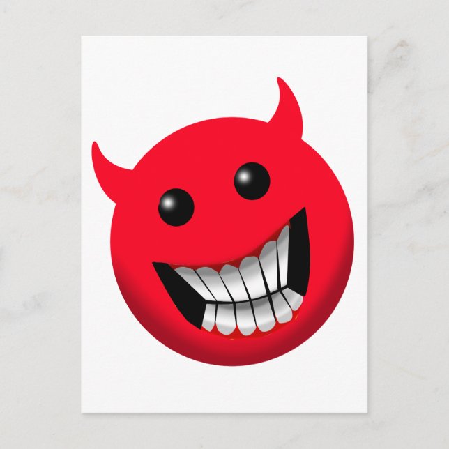 Devilish Smile Postkarte (Vorderseite)