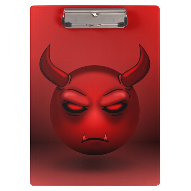 Devilmoji-Blockhalter Klemmbrett (Vorderseite)