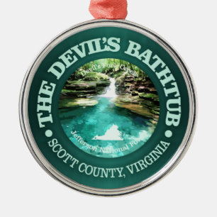 Devils Bathtub (Va) Ornament Aus Metall
