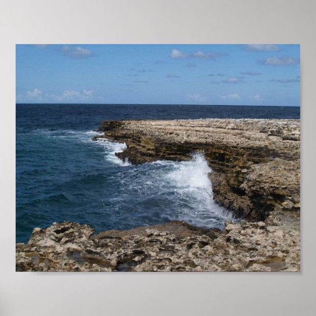 Devil's Bridge Area in Antigua Canvas Print Poster (Vorne)
