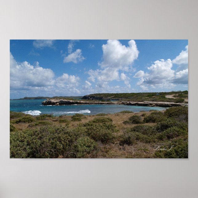 Devil's Bridge Area in Antigua Canvas Print Poster (Vorne)