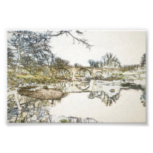 Devils Bridge und River Lune Kirkby Lonsdale Kunst Fotodruck