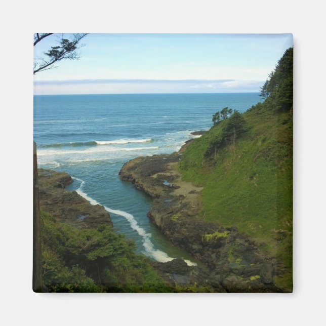 Devil's Churn, Cape Perpetua, OR Magnet (Vorne)