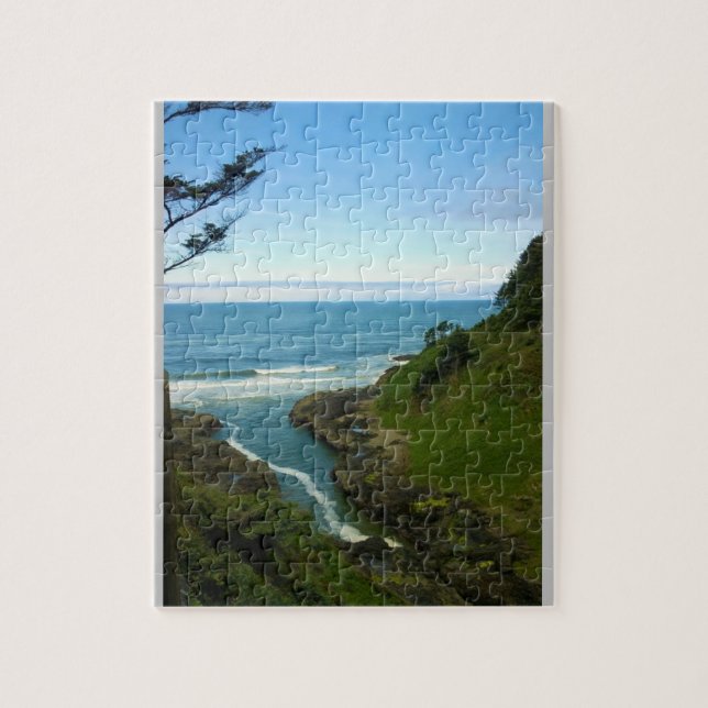 Devil's Churn, Cape Perpetua, OR Puzzle (Vertikal)