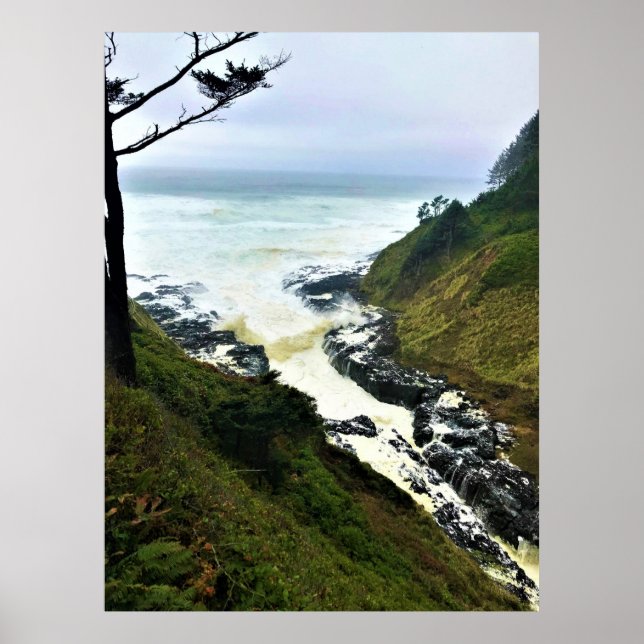 Devil's Churn, Cape Perpetua, Oregon Coast Poster (Vorne)
