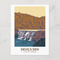 Devils Den Staat Park Arkansas Vintag