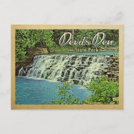 Devil's Den Staat Park Vintage Travel Postkarte
