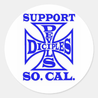 Devils Diciples MC - Support-Sticker Runder Aufkleber