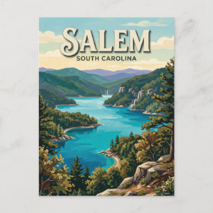 Devils Fork State Park Salem South Carolina Postkarte