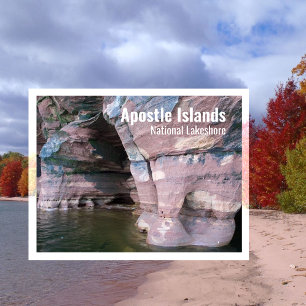 Devils Island Sea Caves, Apostelinseln, WI Postkarte