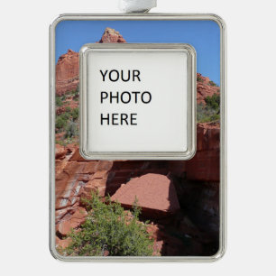 Devil's Kitchen in Sedona Arizona Rahmen-Ornament Silber
