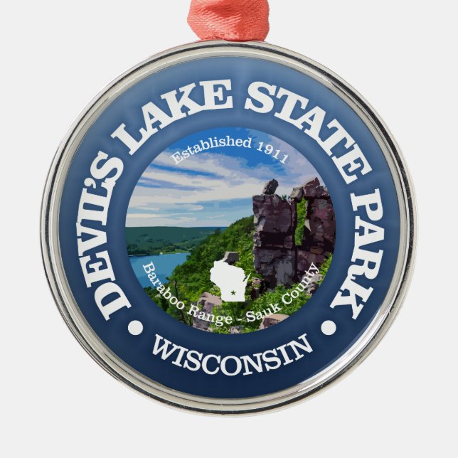 Devils Lake SP Ornament Aus Metall (Vorne)