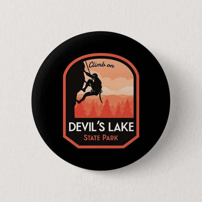 Devils Lake State Park Felsenklettern  Button (Vorderseite)
