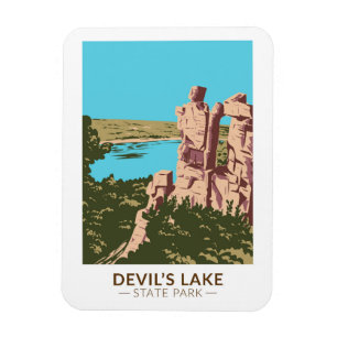 Devil's Lake State Park Wisconsin Teufelstür Magnet