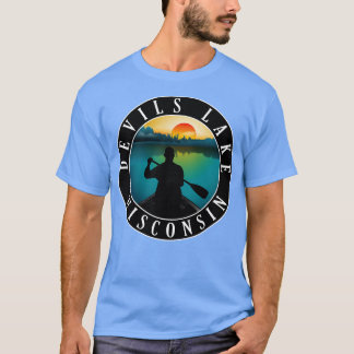 Devils Lake Wisconsin Canoeing T-Shirt
