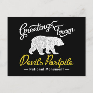 Devils Postpiel National Monument Bear Postkarte