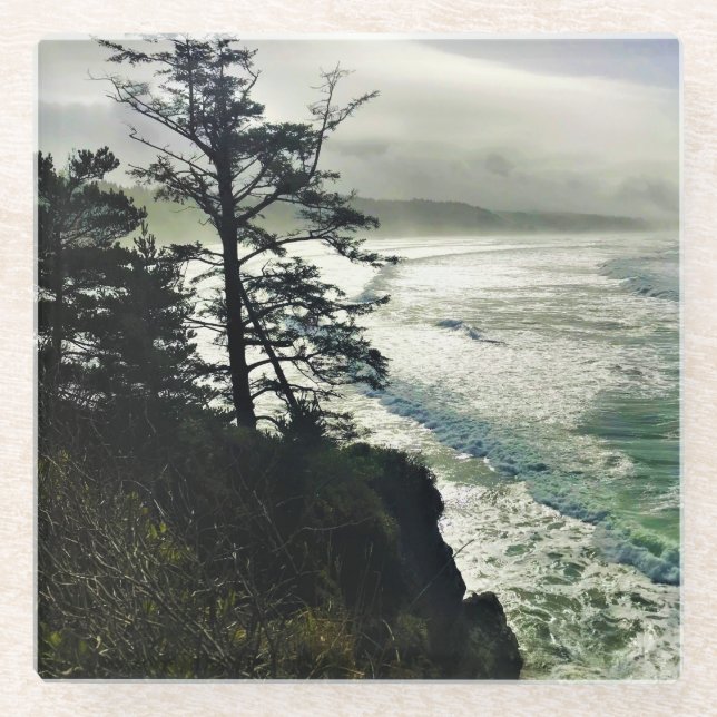 Devil's Punchbowl Staat Park, Newport, Oregon Glasuntersetzer (Vorderseite)