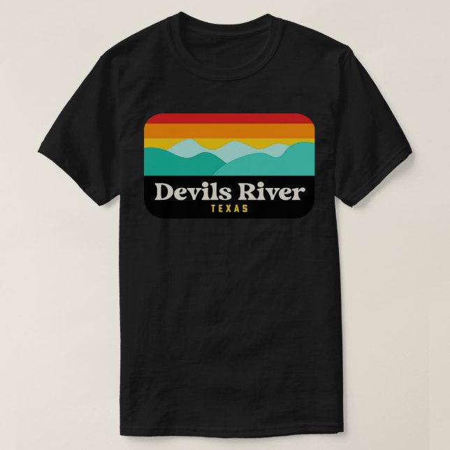 Devils River Staat Natural Area Texas Fishing Kaya T-Shirt (Design vorne)