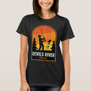 Devils River Texas Fishing Raglan T-Shirt
