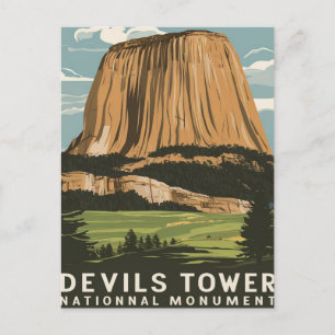 Devils Tower National Monument Travel Postkarte