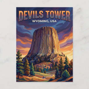 Devils Tower National Monument USA Postkarte