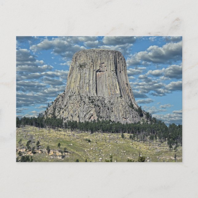 Devils Tower National Monument, Wyoming Postkarte (Vorderseite)