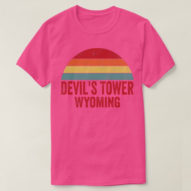Devils Tower National Monument Wyoming T-Shirt (Design vorne)
