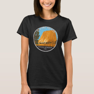 Devils Tower National Monument Wyoming Vintag T-S T-Shirt
