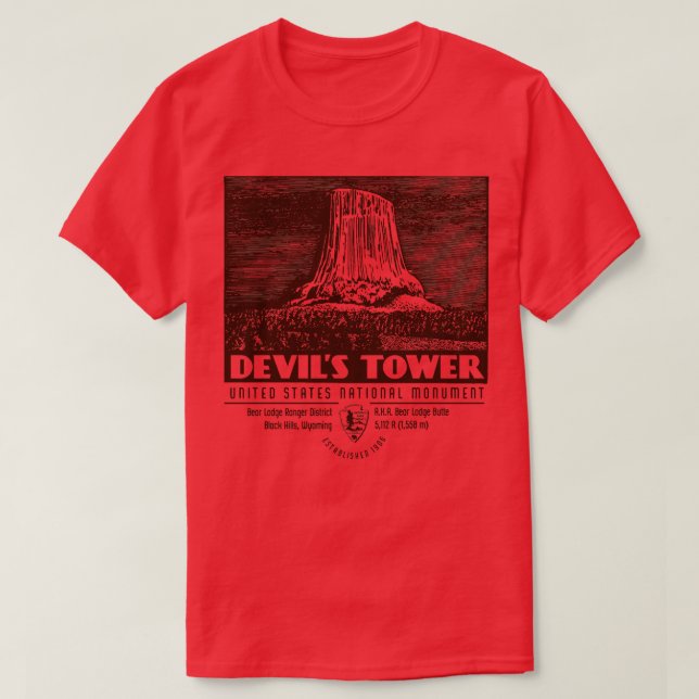 Devils Tower T-Shirt (Design vorne)