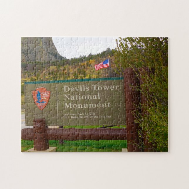 Devil's Tower Wyoming. Puzzle (Horizontal)