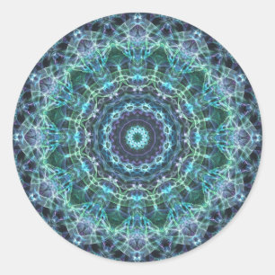 Devine Mandala Runder Aufkleber