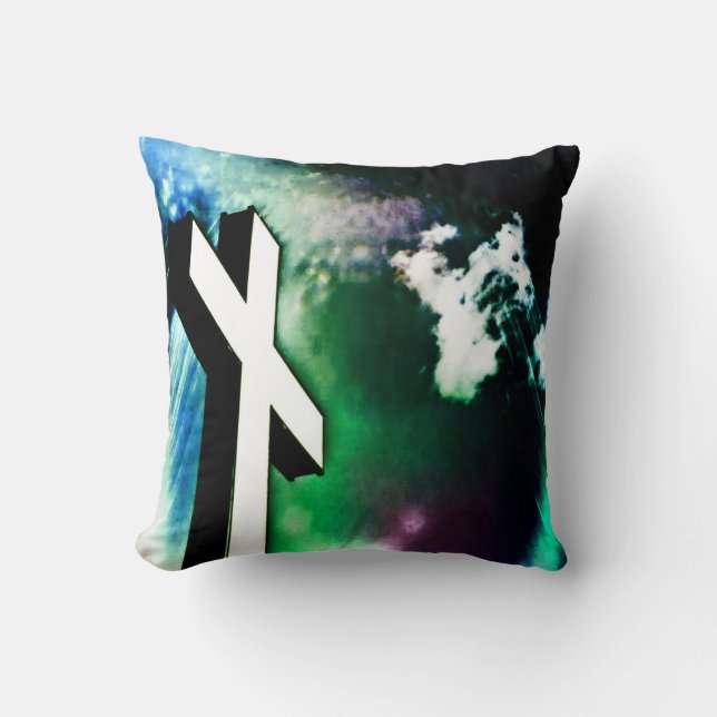 Devine One Cross Throw Pillow Kissen (Vorderseite)